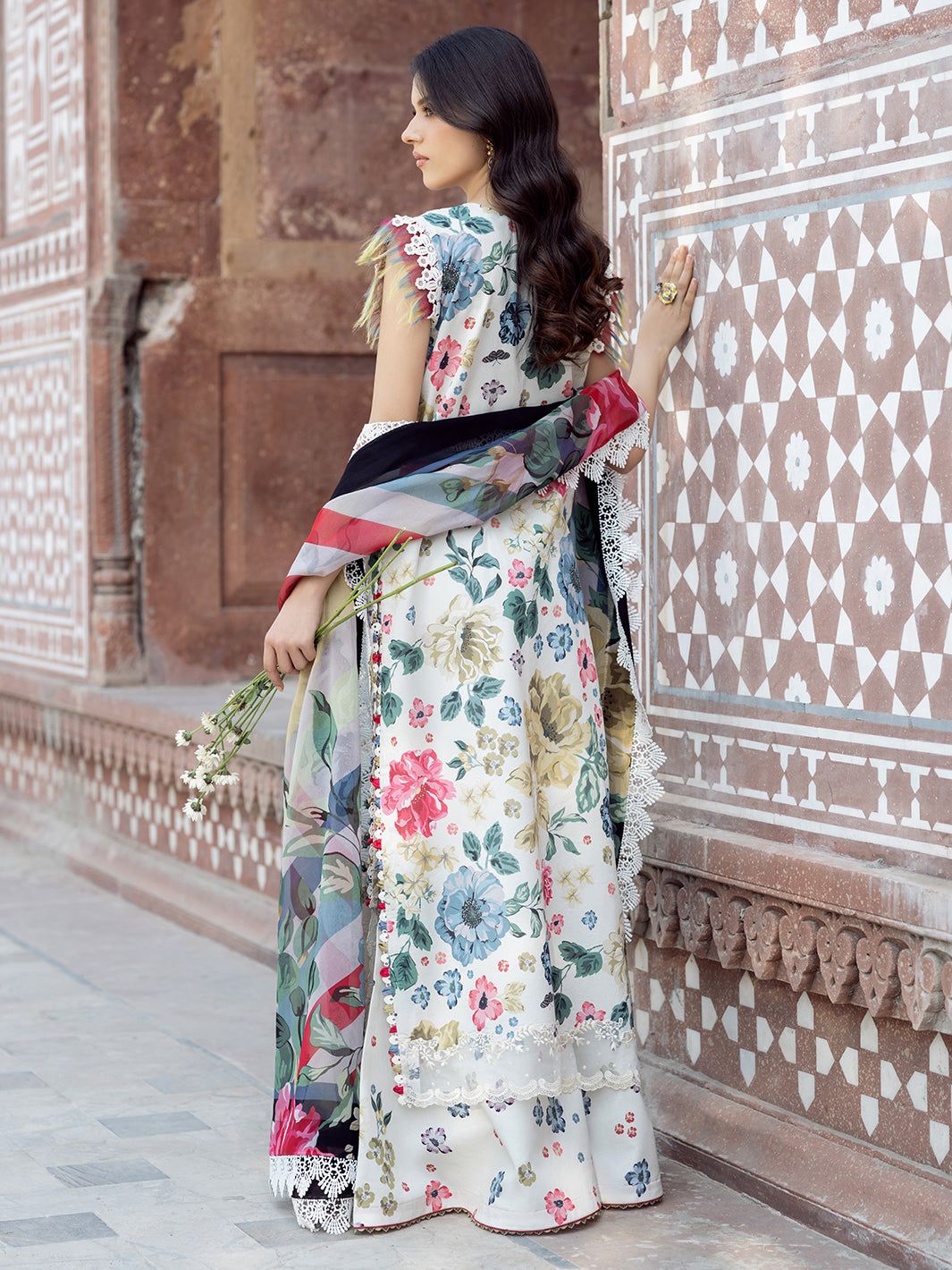 Bin Ilyas 2081 Embroidered Unstitched 3 Piece