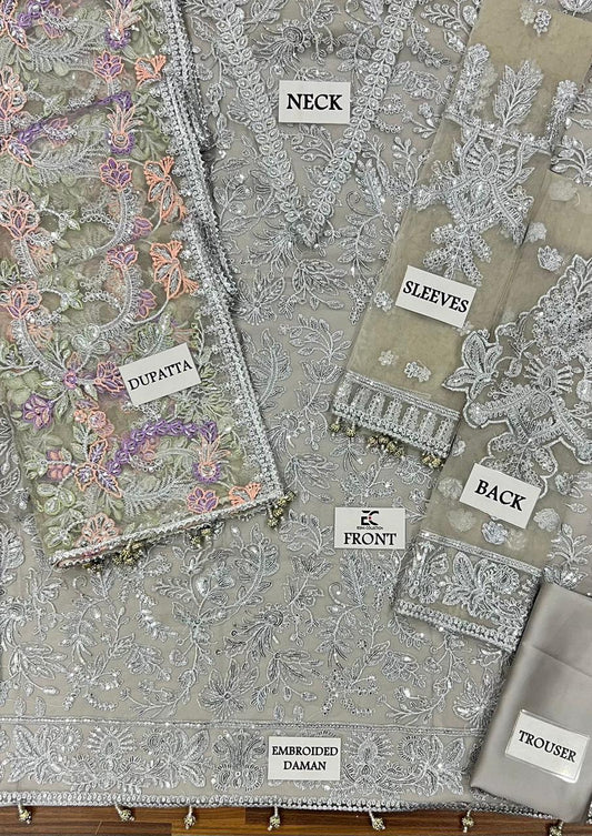 Zarif Festive Embroidered Unstitched 3 piece