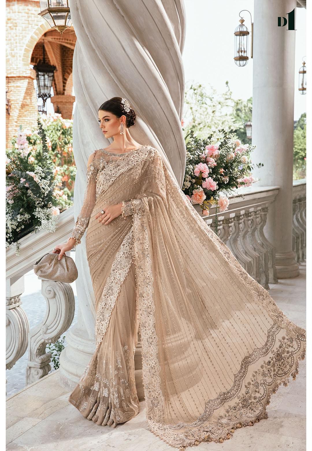 Maria.B Saree Exclusive Unstitched