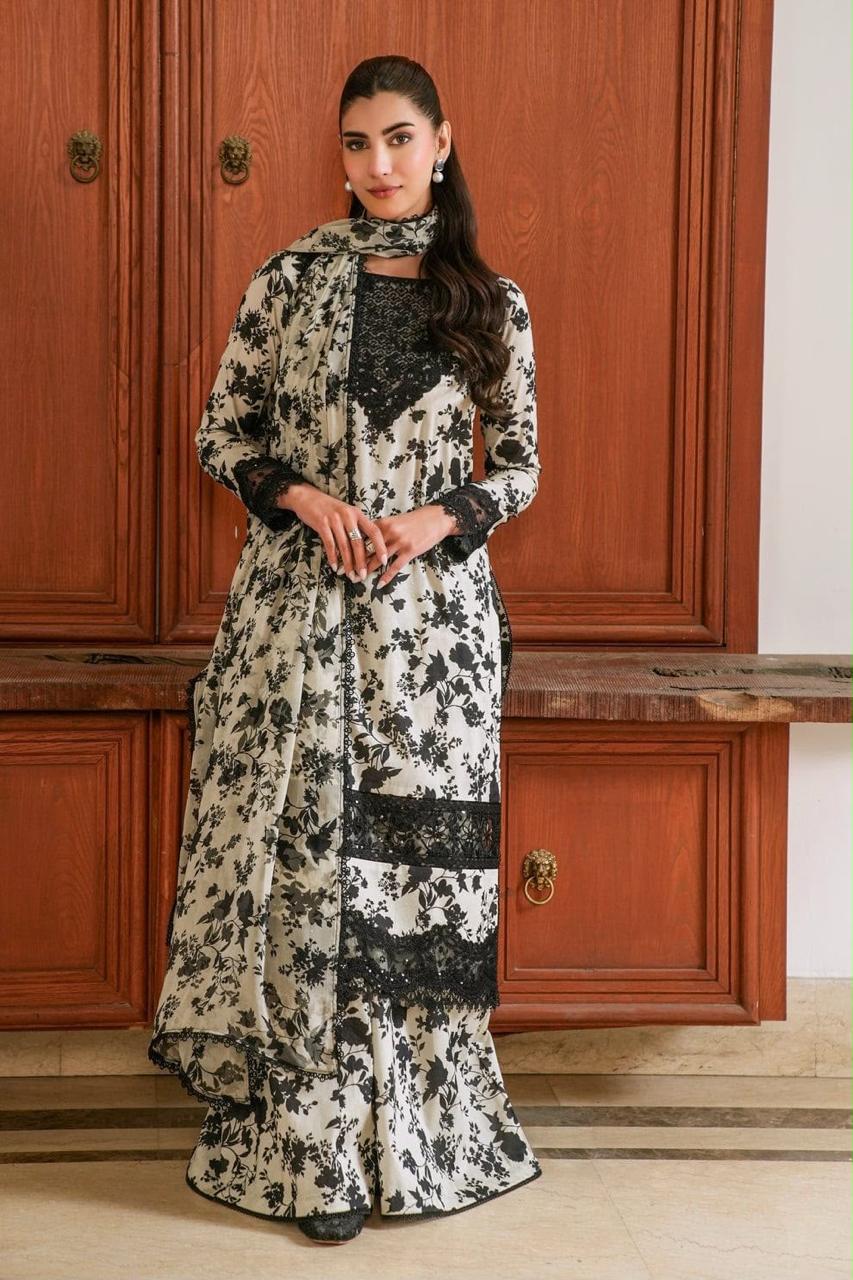 Maria.B Lawn Printed Unstitched 3 Piece