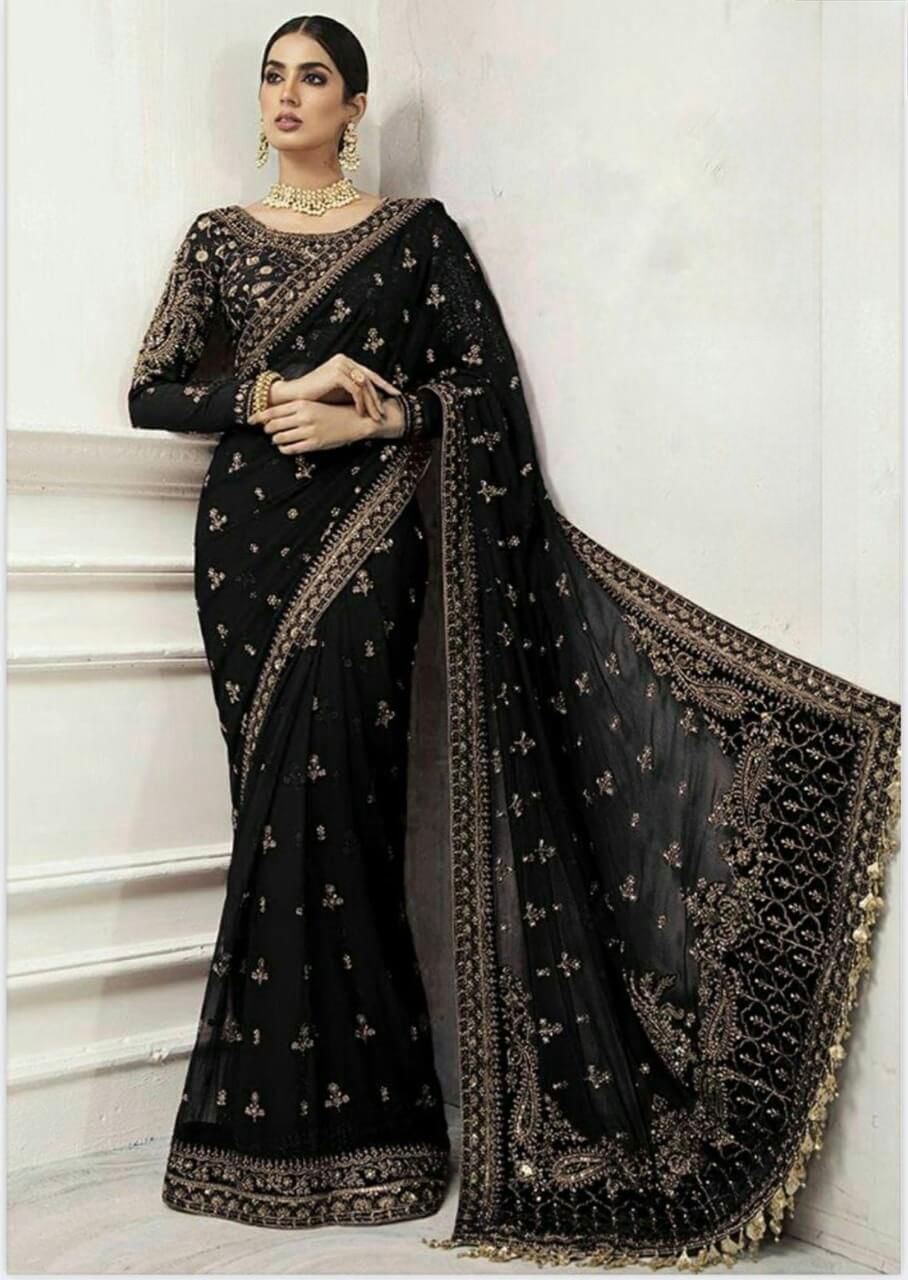 Maria.B Saree Wedding Collection Unstitched