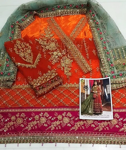 Maria.B Embroidered Unstitched 3 piece