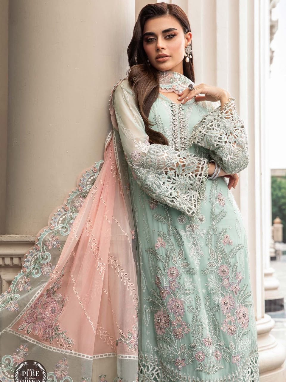 Maria.B Festive Embroidered Unstitched 3 piece