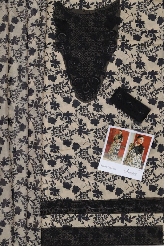 Maria.B Lawn Printed Unstitched 3 Piece