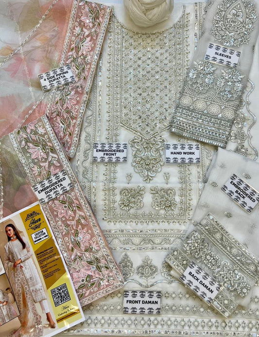 Here Embroidered Unstitched 3 Piece