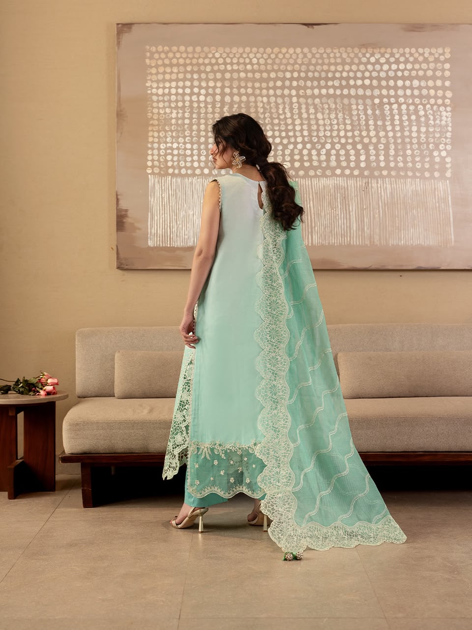 Mahnur Embroidered Unstitched 3 Piece