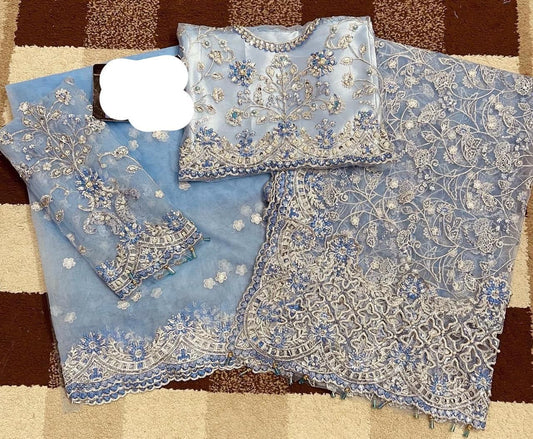 Maria.B Saree Exclusive Unstitched