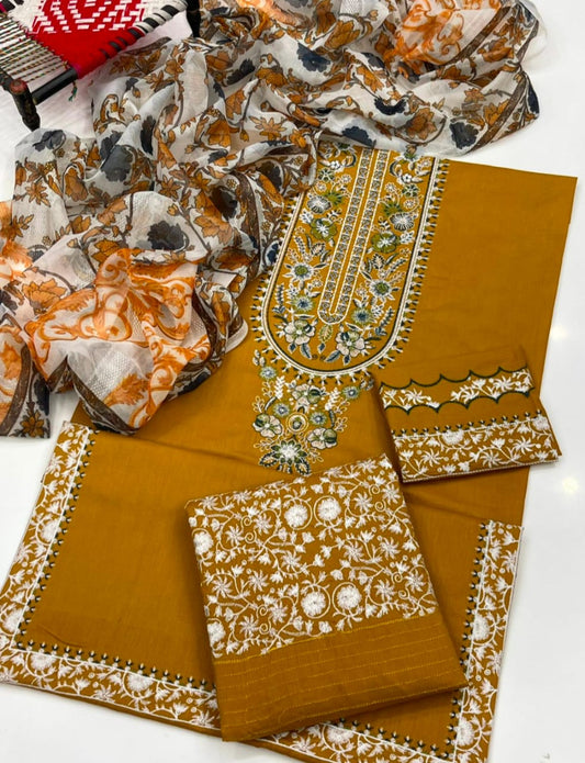 Sapphire Lawn Embroidered Unstitched 3 Piece