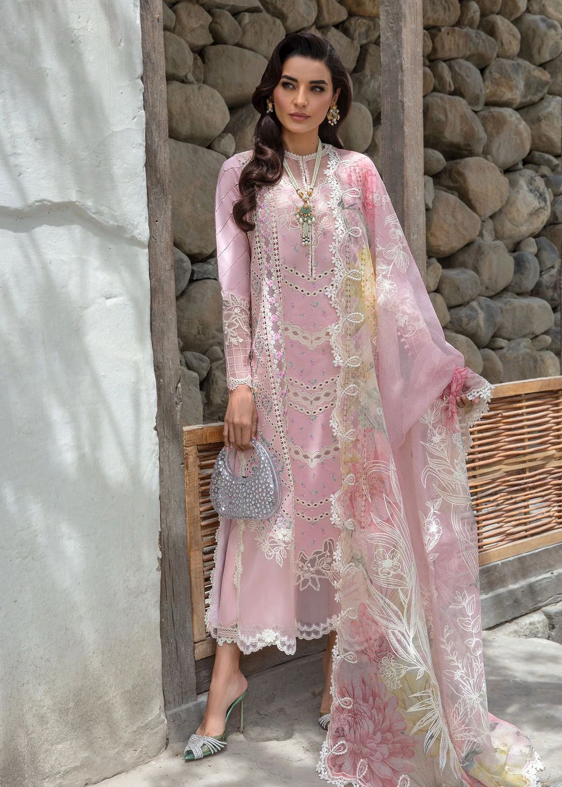 Crimson Embroidered Unstitched 3 piece