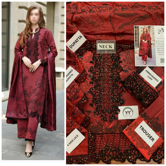 RANG RASSIYA Embroidered Unstitched 3 Piece