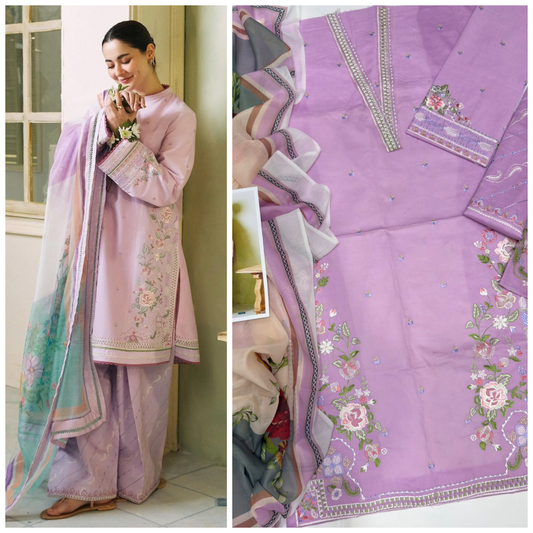Zara Shahjahan 1066 Embroidered Unstitched 3 Piece
