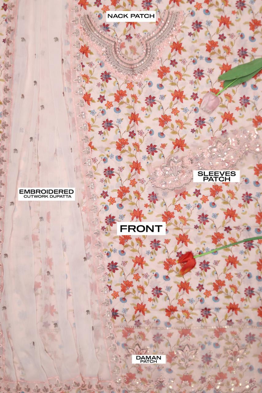 Maria.B 5003 Embroidered Unstitched 3 Piece