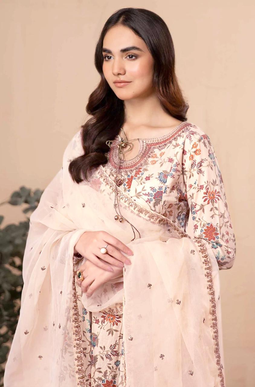 Maria.B 5003 Embroidered Unstitched 3 Piece