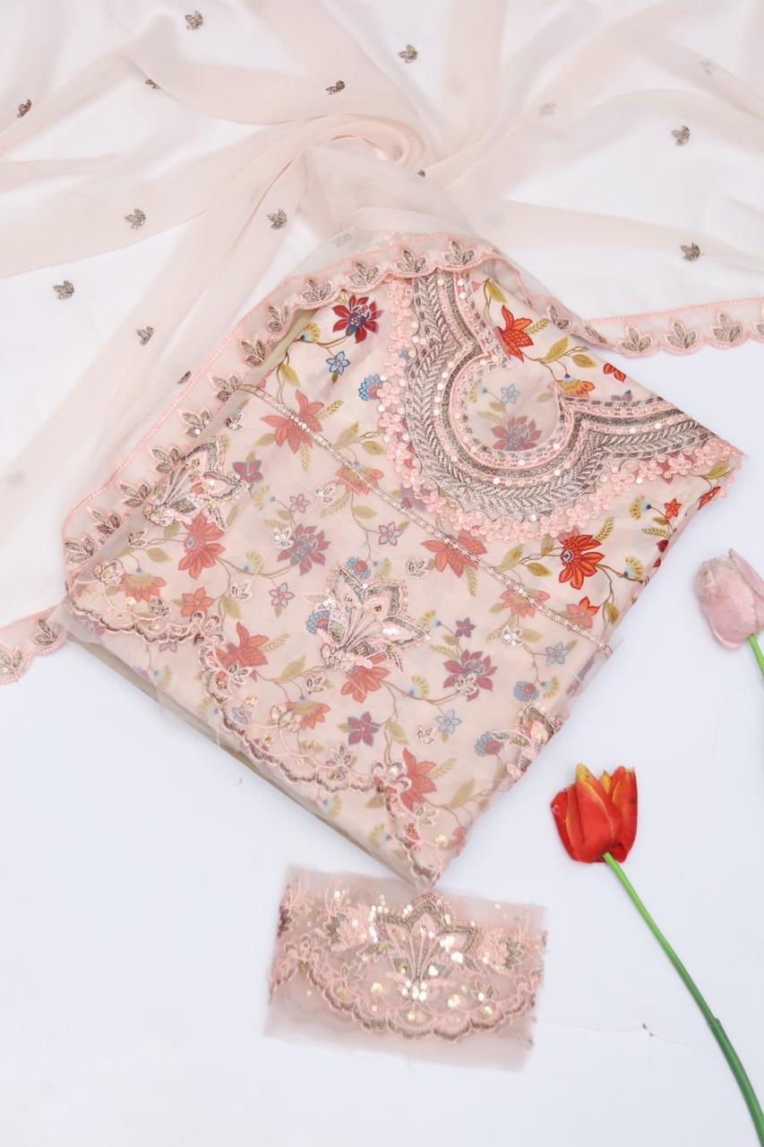 Maria.B 5003 Embroidered Unstitched 3 Piece