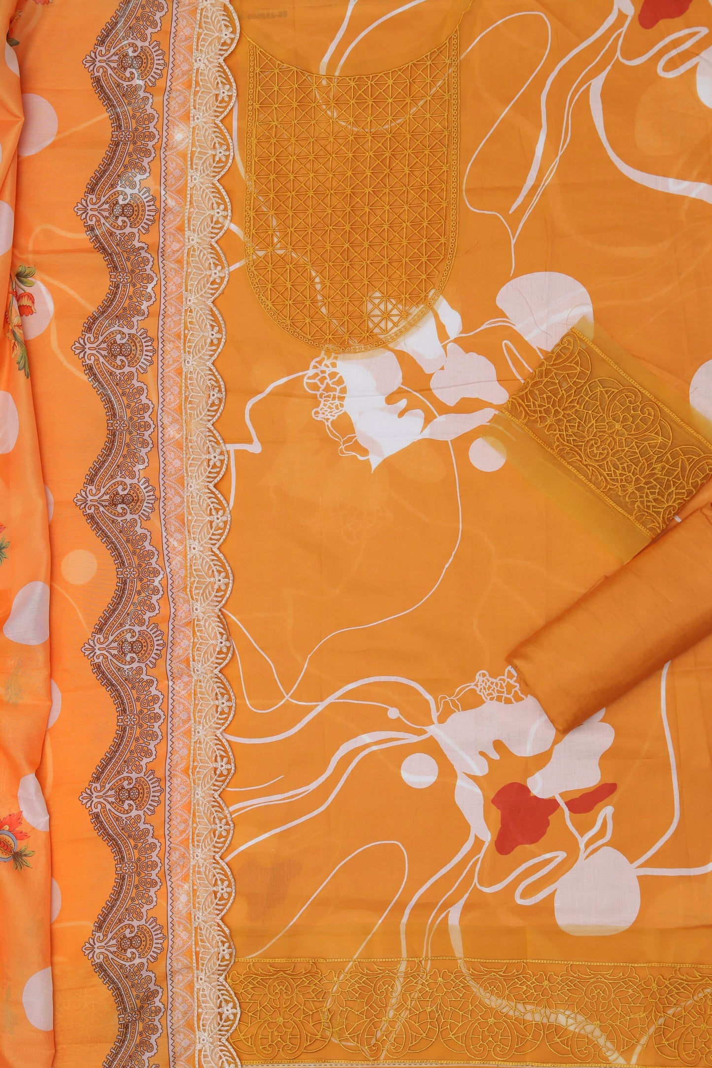Asifa Embroidered Unstitched 3 Piece