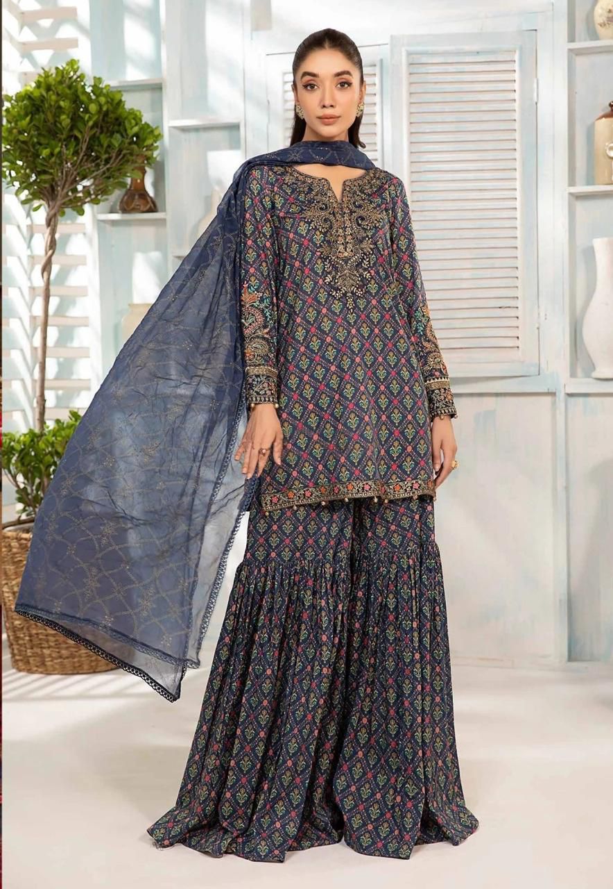 Maria.B 5210 Embroidered Unstitched 3 Piece