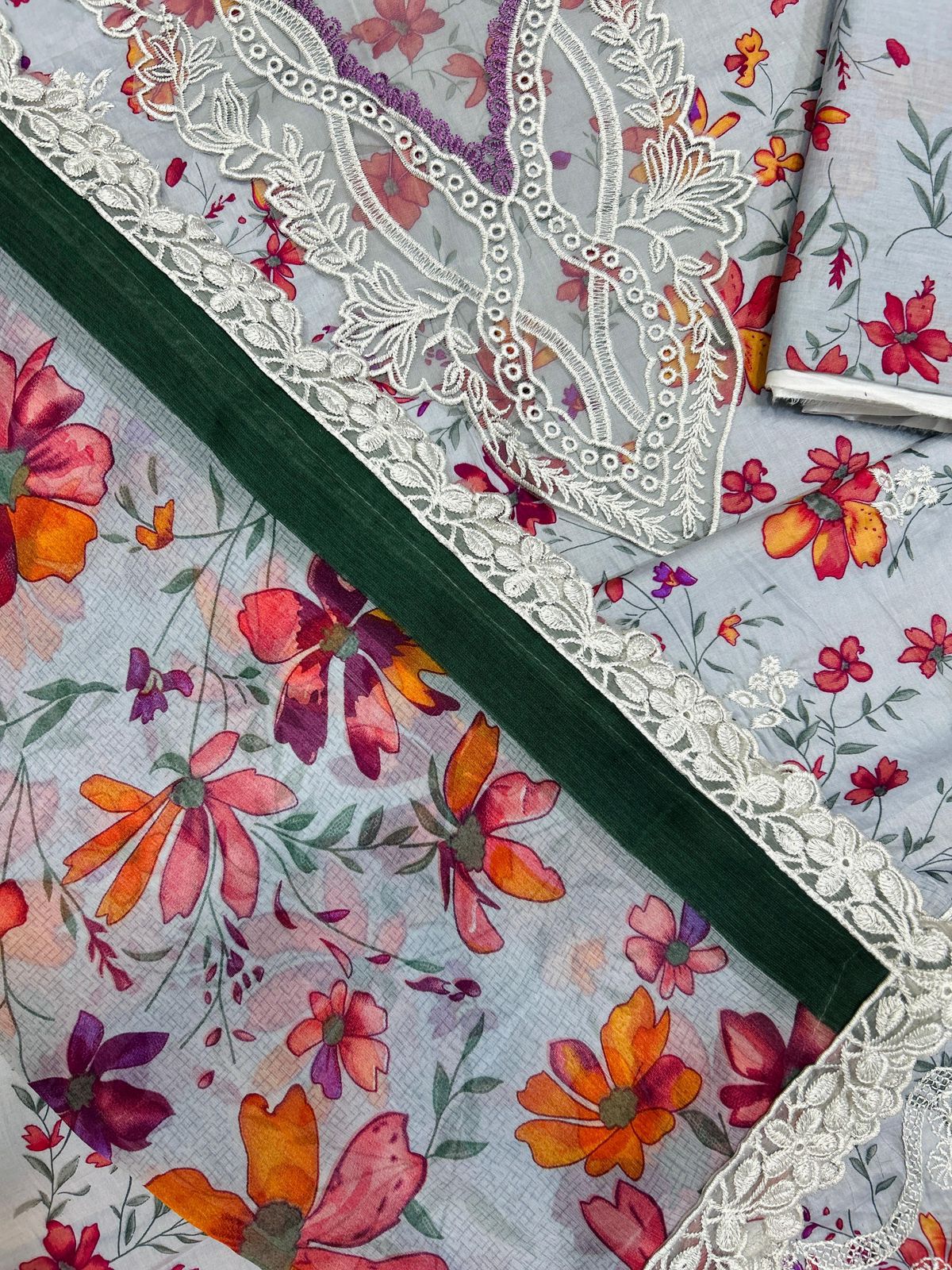 IZEL CRIMSON Embroidered Unstitched 3 Piece