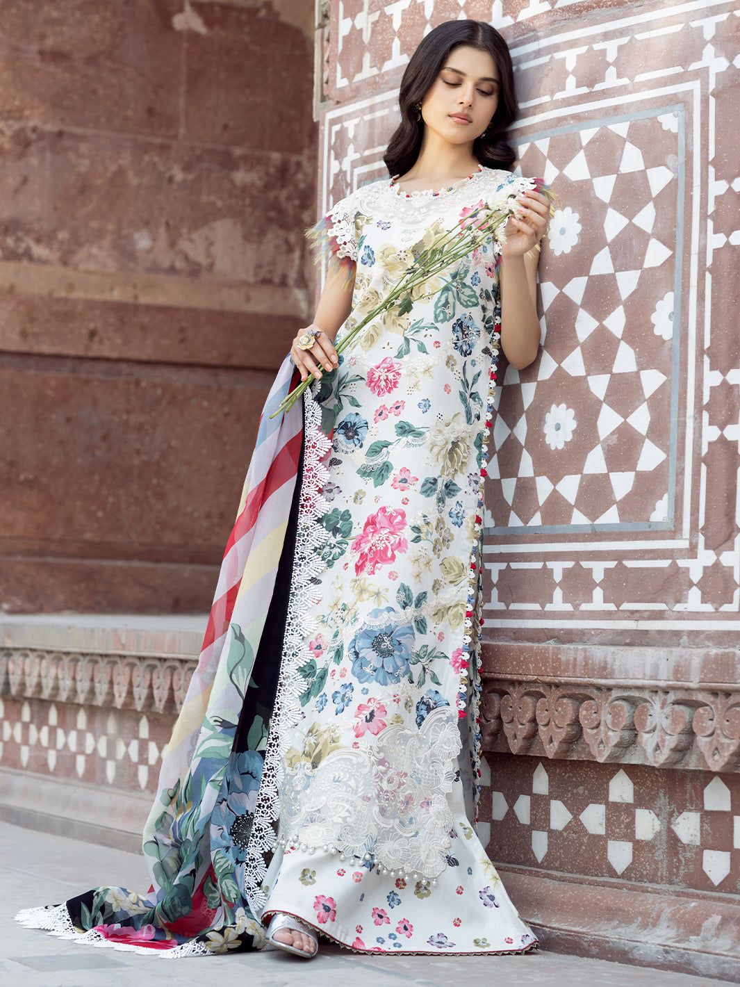 Bin Ilyas 2081 Embroidered Unstitched 3 Piece