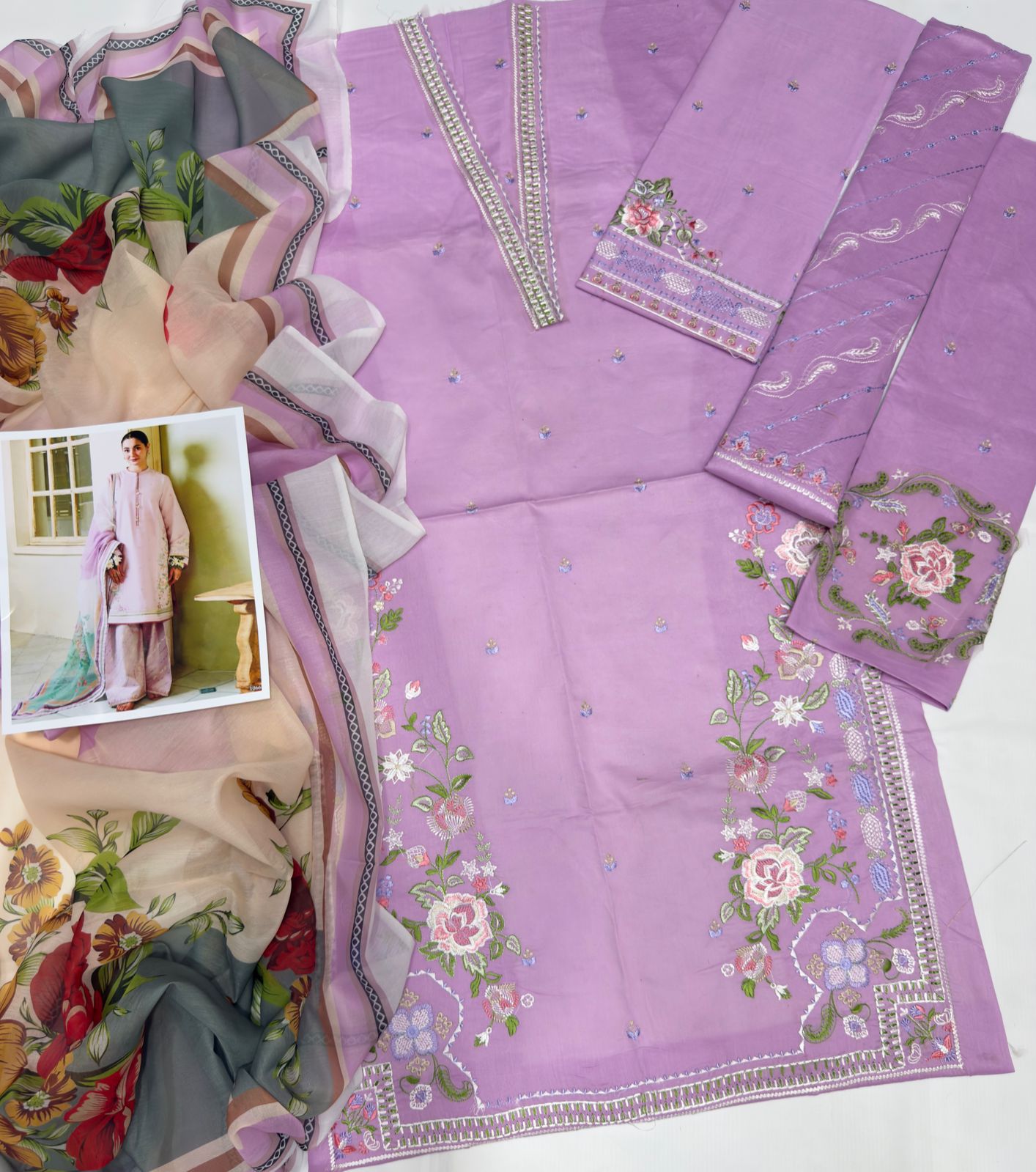 Zara Shahjahan 1066 Embroidered Unstitched 3 Piece