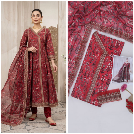 Maria.B 5114 Embroidered Unstitched 3 Piece