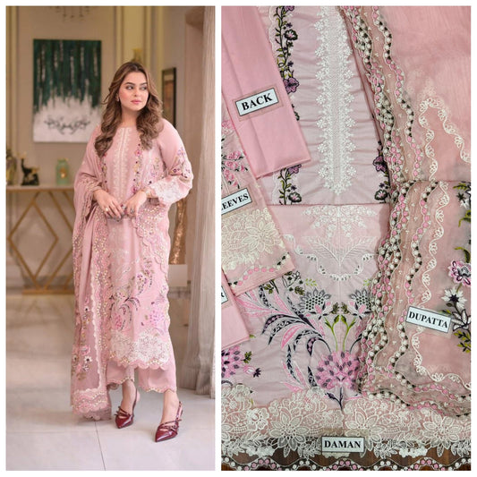 Aneela Embroidered Unstitched 3 Piece