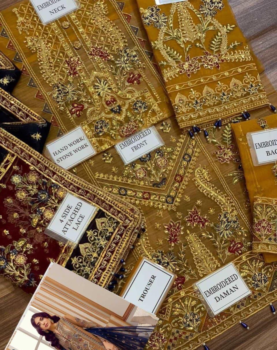 Adan Libas Embroidered Unstitched 3 Piece