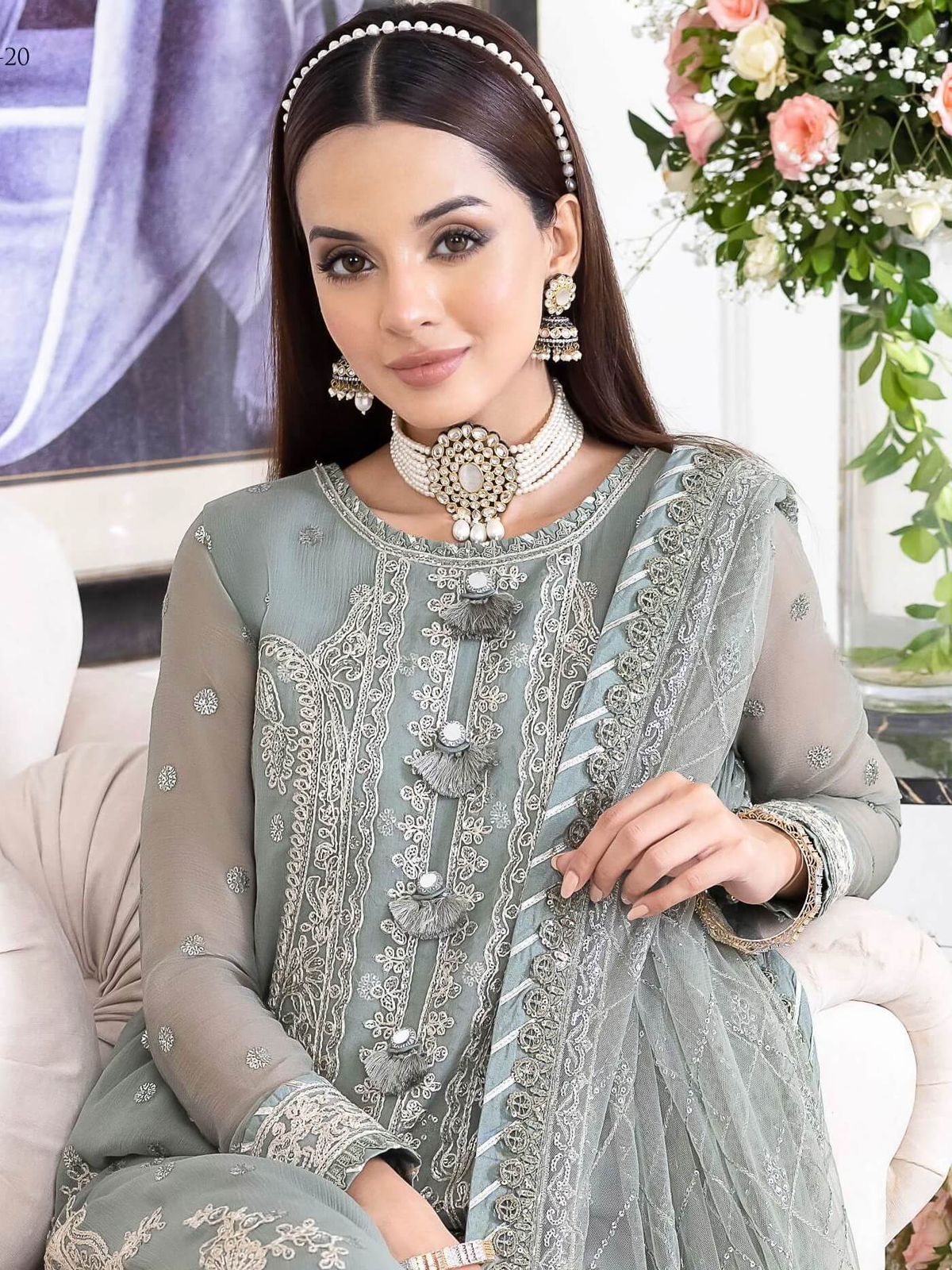 Asim Jofa Embroidered Unstitched 3 piece