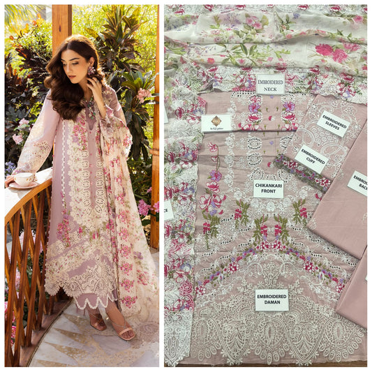 Elaf Chickenkari Unstitched 3 Piece