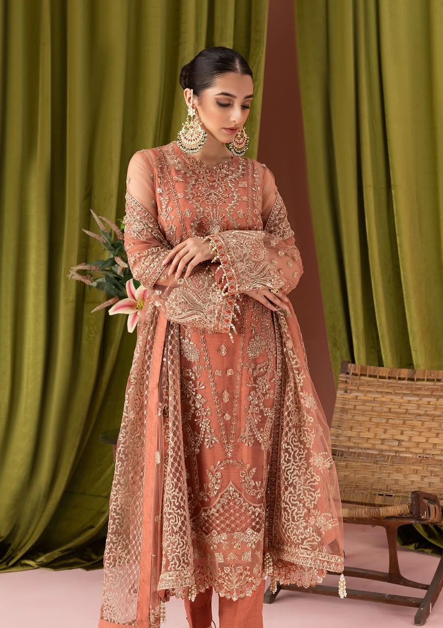 Zaha Festive Embroidered Unstitched 3 Piece