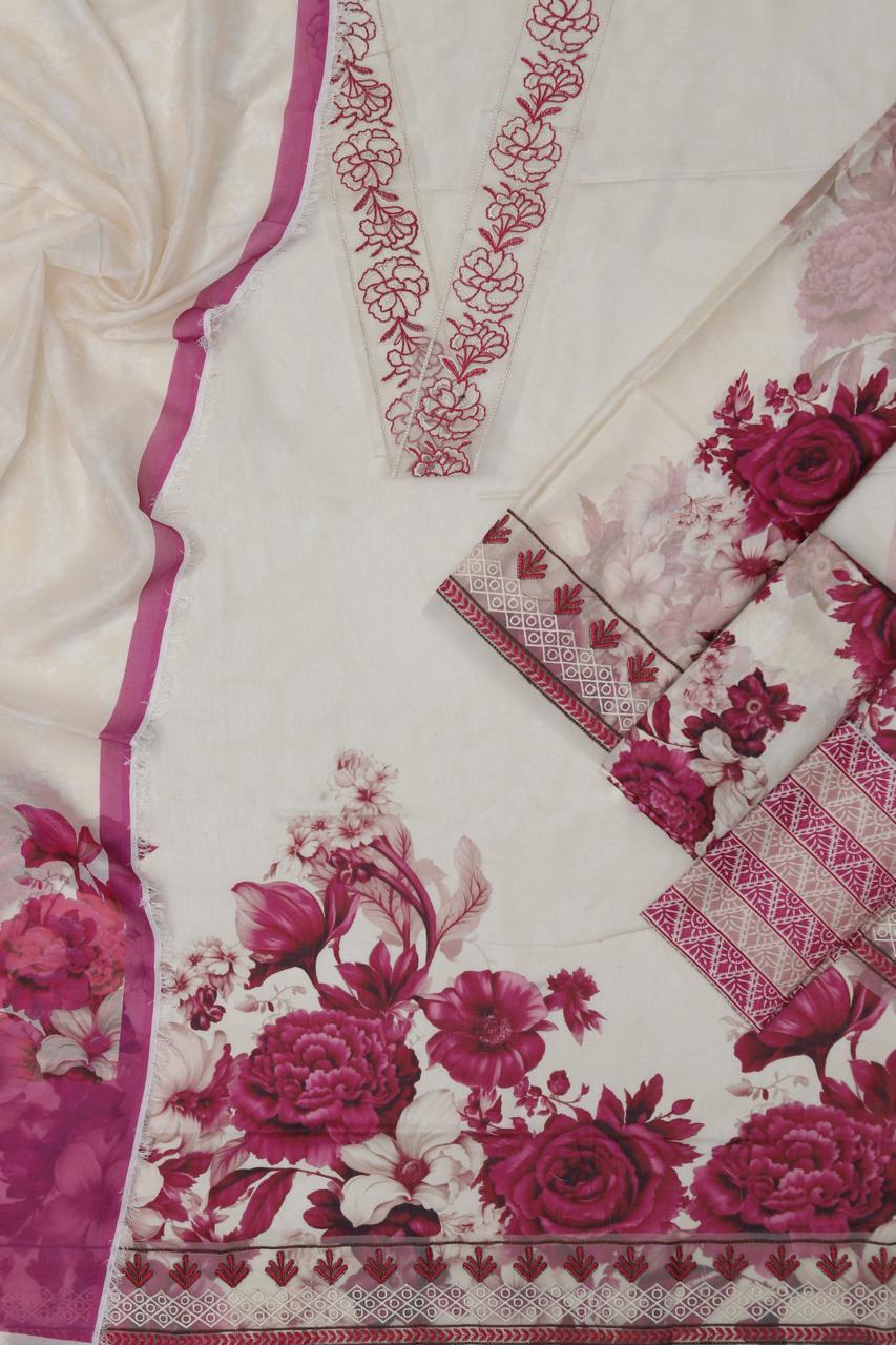 Adan Libas Lawn Printed Unstitched 3 Piece