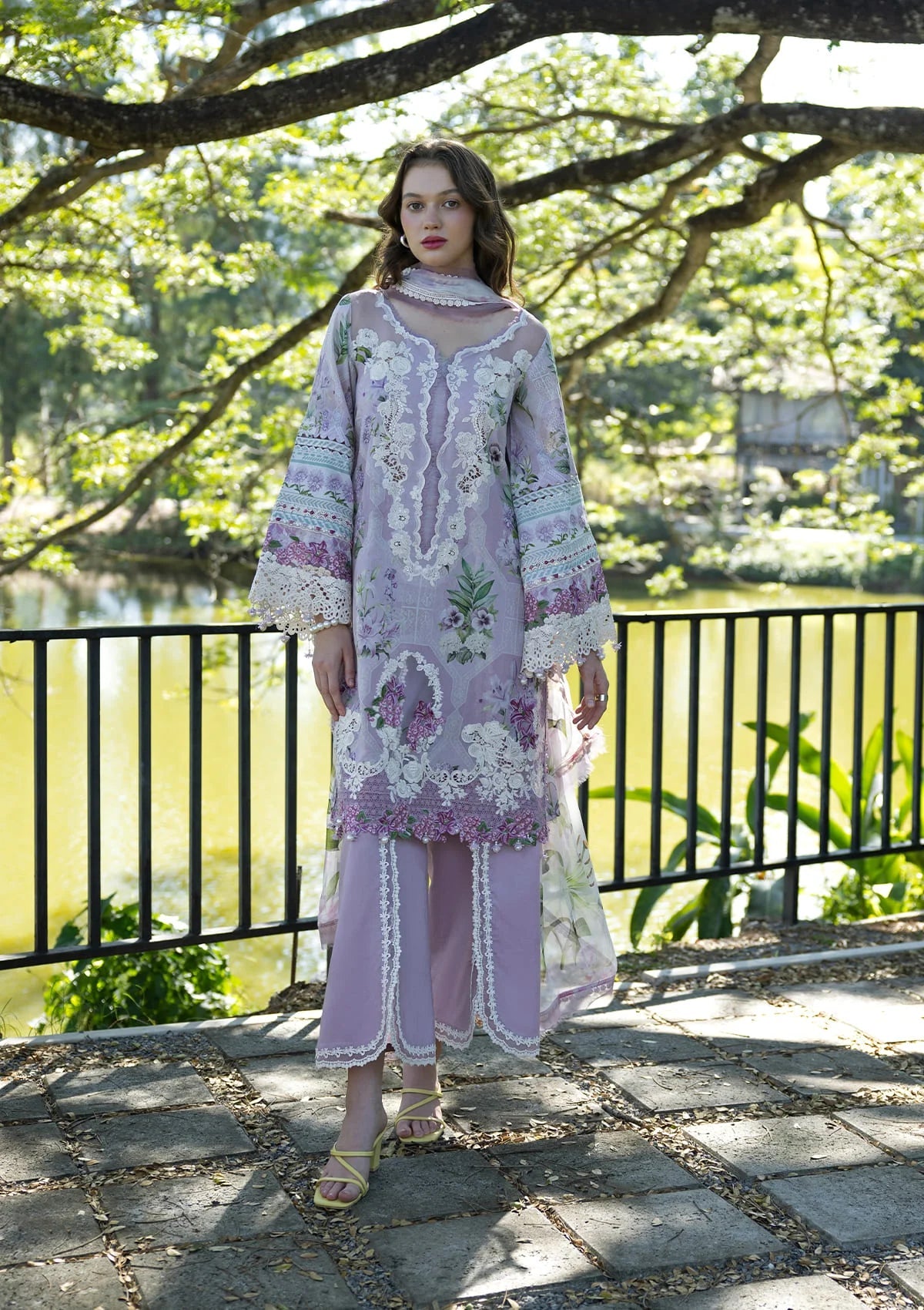 Elaf Lawn Embroidered Unstitched 3 piece