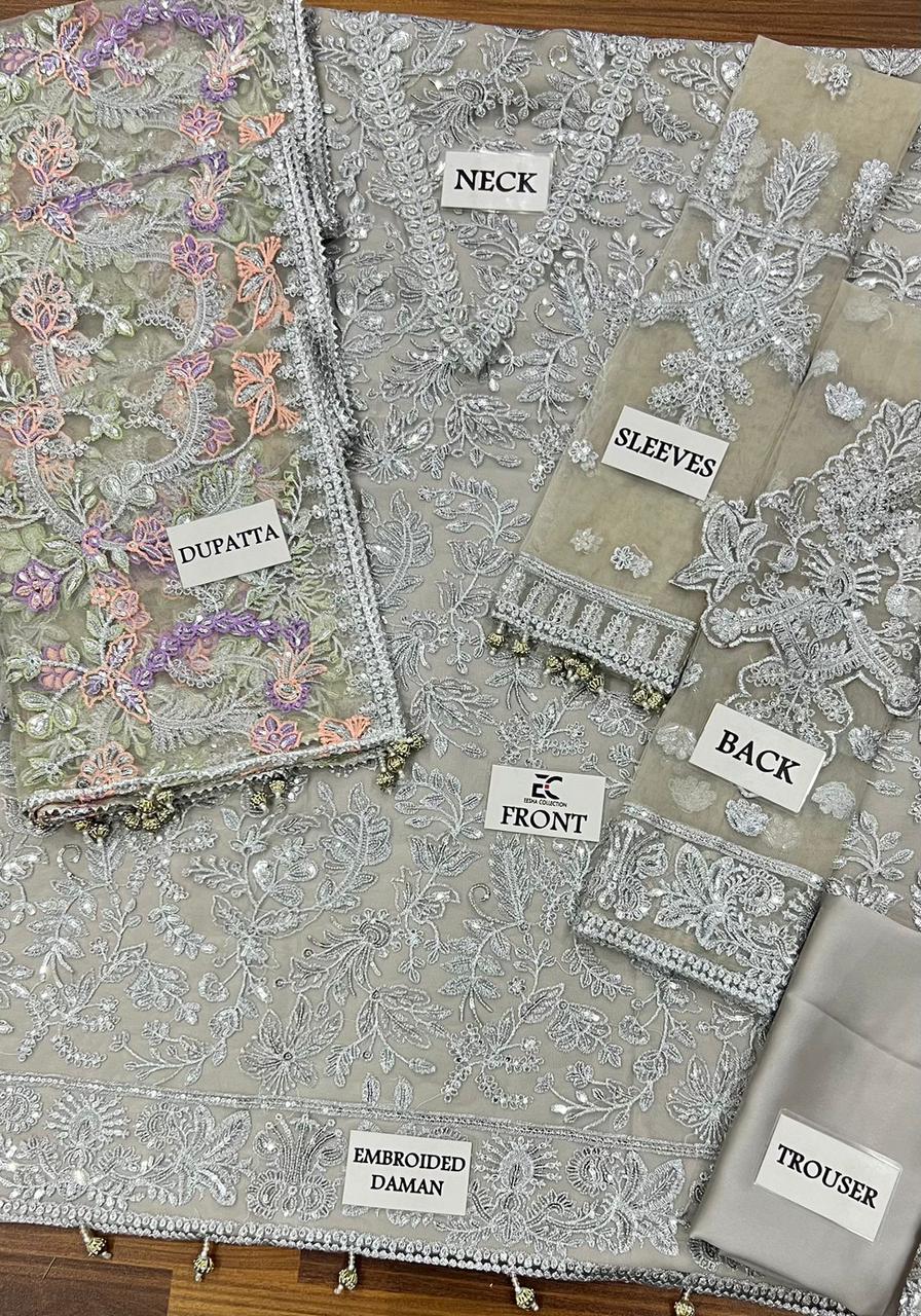 Zarif Festive Embroidered Unstitched 3 piece