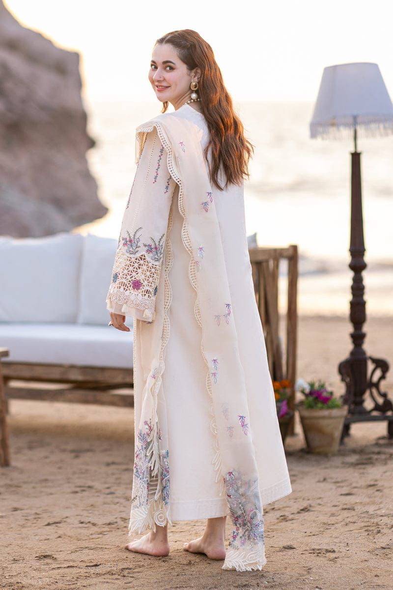 Qalamkar Embroidered Unstitched 3 Piece