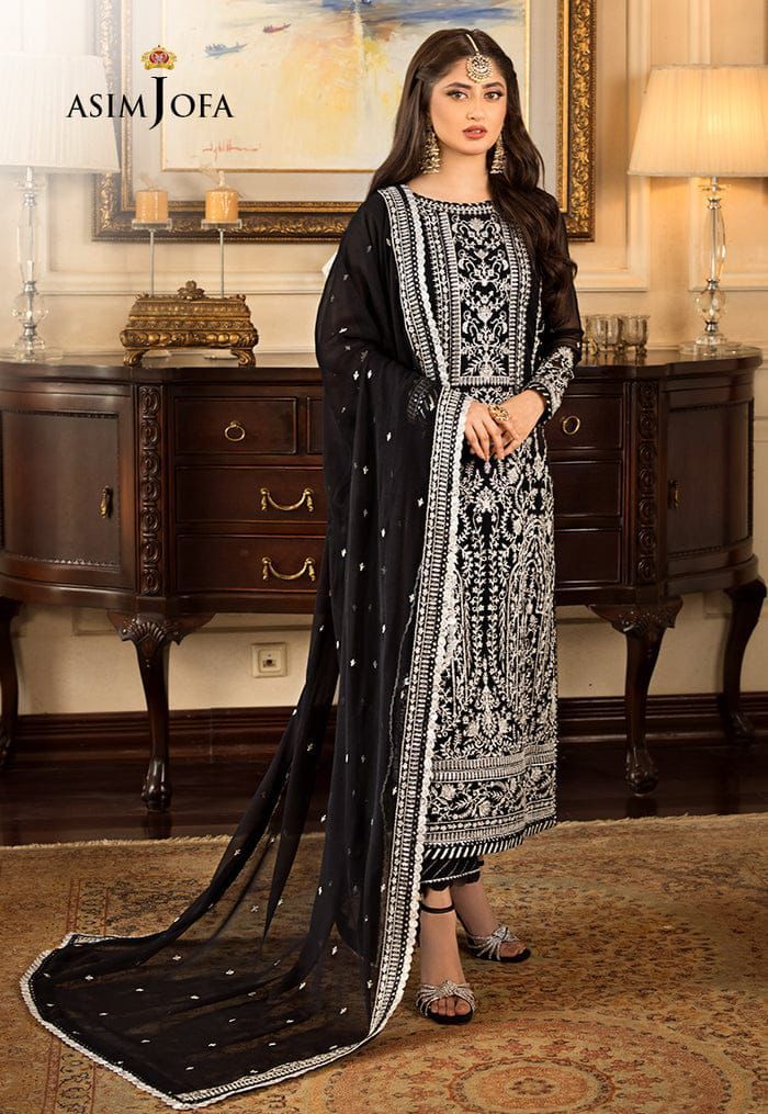 Asim Jofa festive Embroidered Unstitched 3 piece