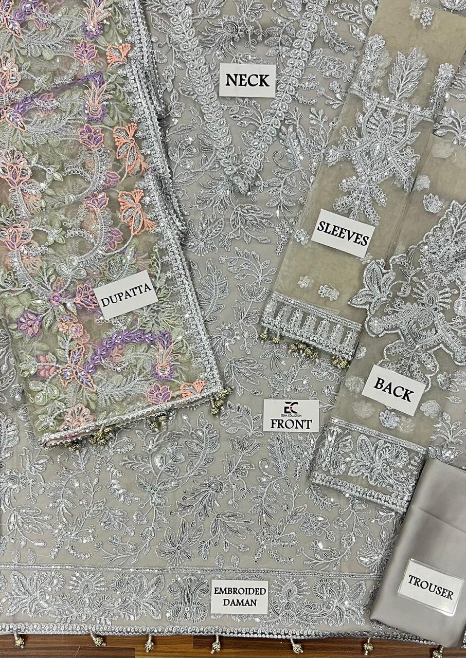 Zarif Festive Embroidered Unstitched 3 piece