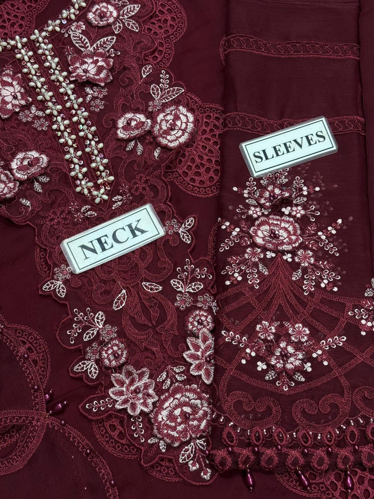 Maria.B Festive Embroidered Unstitched 3 piece