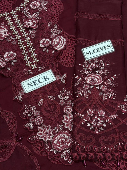 Maria.B Festive Embroidered Unstitched 3 piece