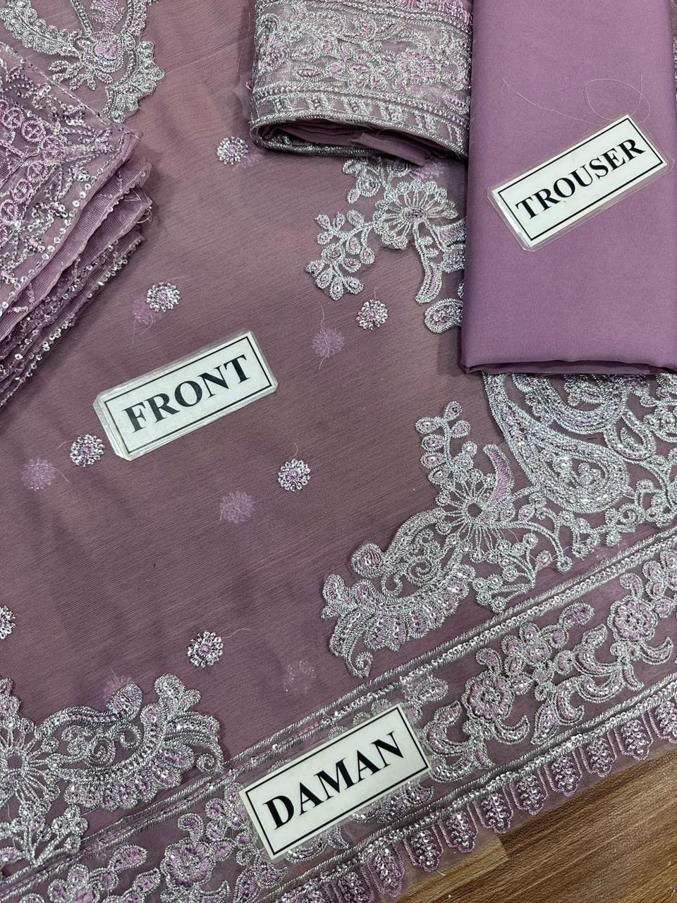 Asim Jofa Embroidered Unstitched 3 piece