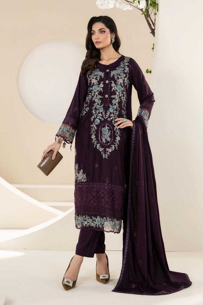 Maria.B Lawn Embroidered Unstitched 3 piece