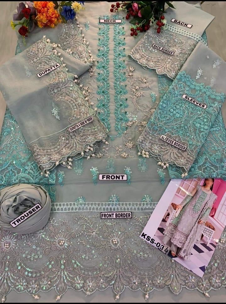 Elaf Bridal Embroidered Unstitched 3 Piece