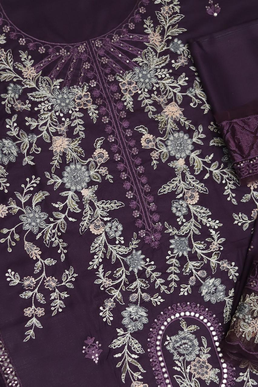 Maria.B Lawn Embroidered Unstitched 3 piece