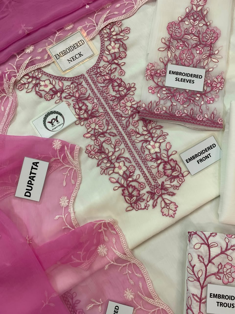 Charizma Embroidered Unstitched 3 piece