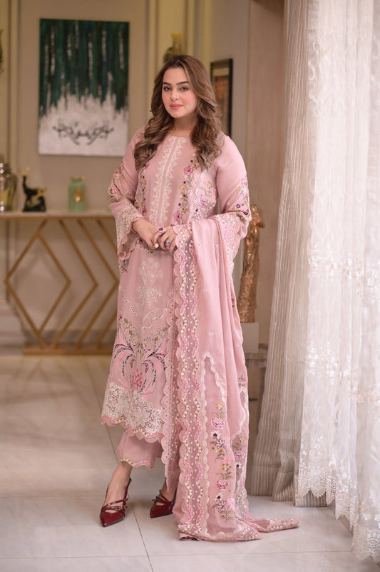Aneela Embroidered Unstitched 3 Piece