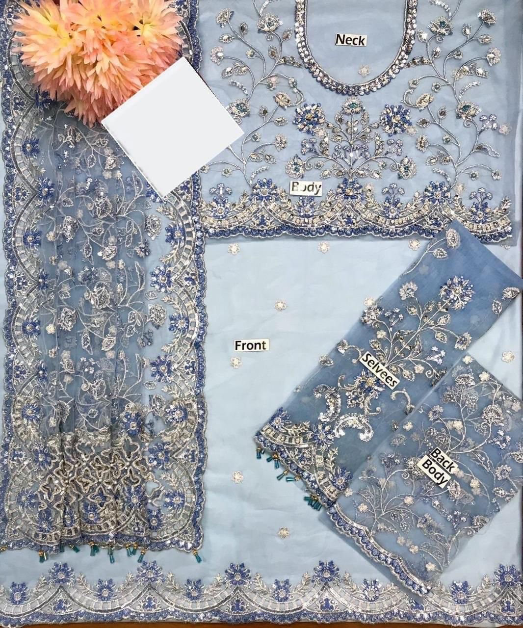 Maria.B Saree Exclusive Unstitched