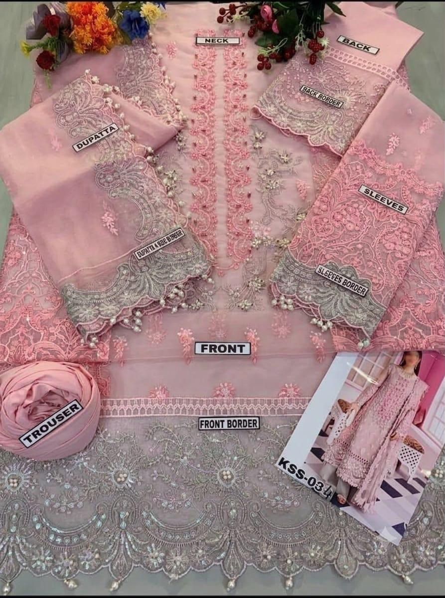 Elaf Bridal Embroidered Unstitched 3 Piece