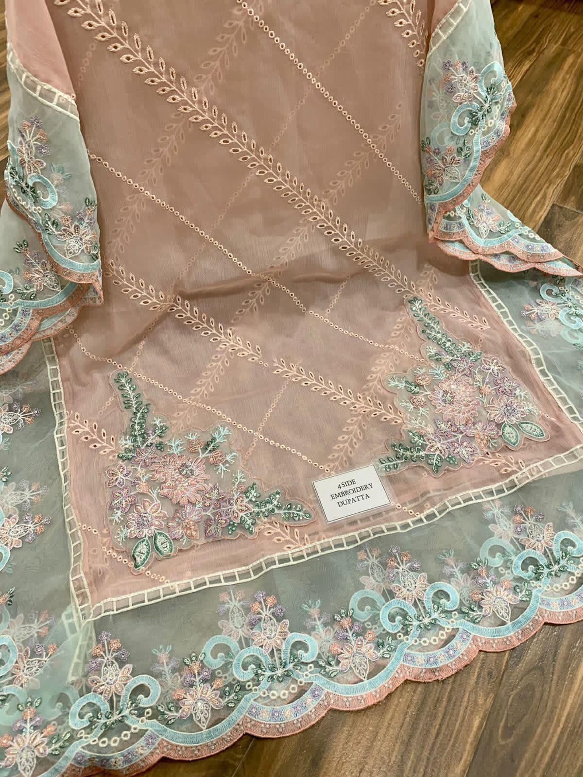 Maria.B Festive Embroidered Unstitched 3 piece