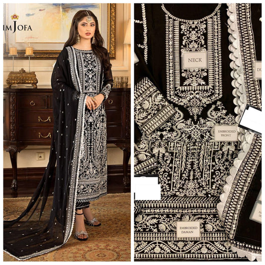 Asim Jofa festive Embroidered Unstitched 3 piece