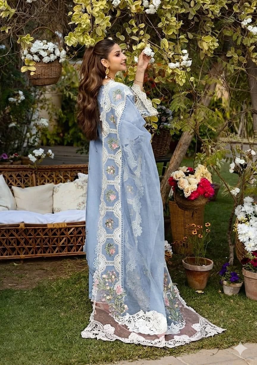 Elaf Chickenkari Embroidered Unstitched 3 piece