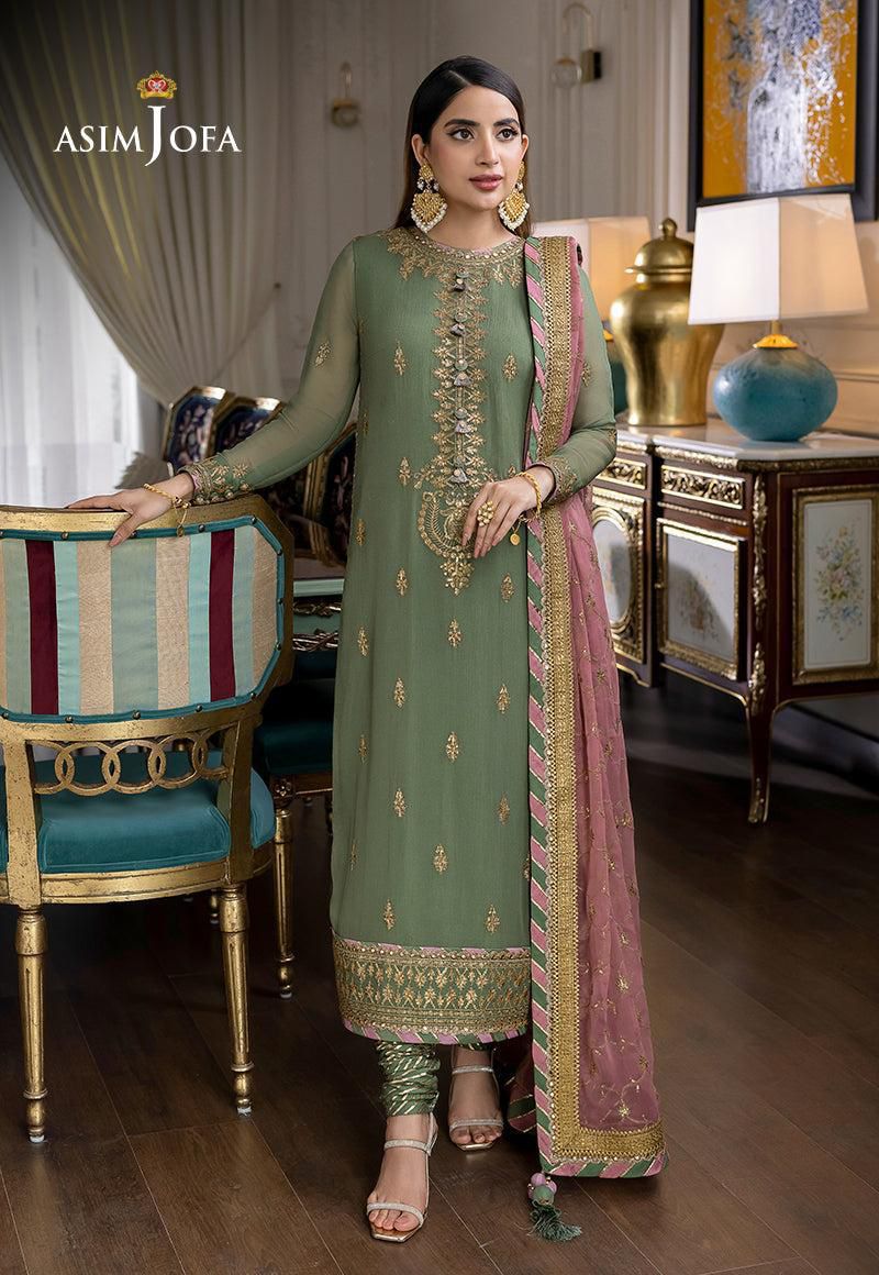 Asim Jofa Embroidered Unstitched 3 piece