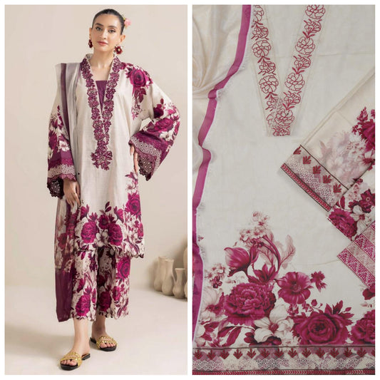 Adan Libas Lawn Printed Unstitched 3 Piece